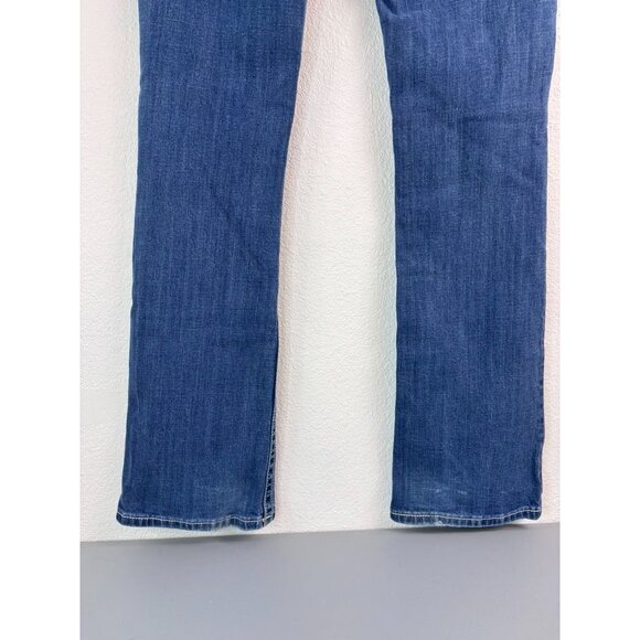 Miss Me women's 27 relaxed boot cut medium wash denim jeans cross embroidered - Picture 4 of 8